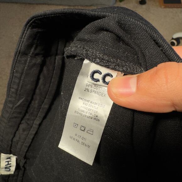 Roucha Women's Size CC (10-14) Black New Pal Denim Cinch Waist Crop Pants - Picture 4 of 11